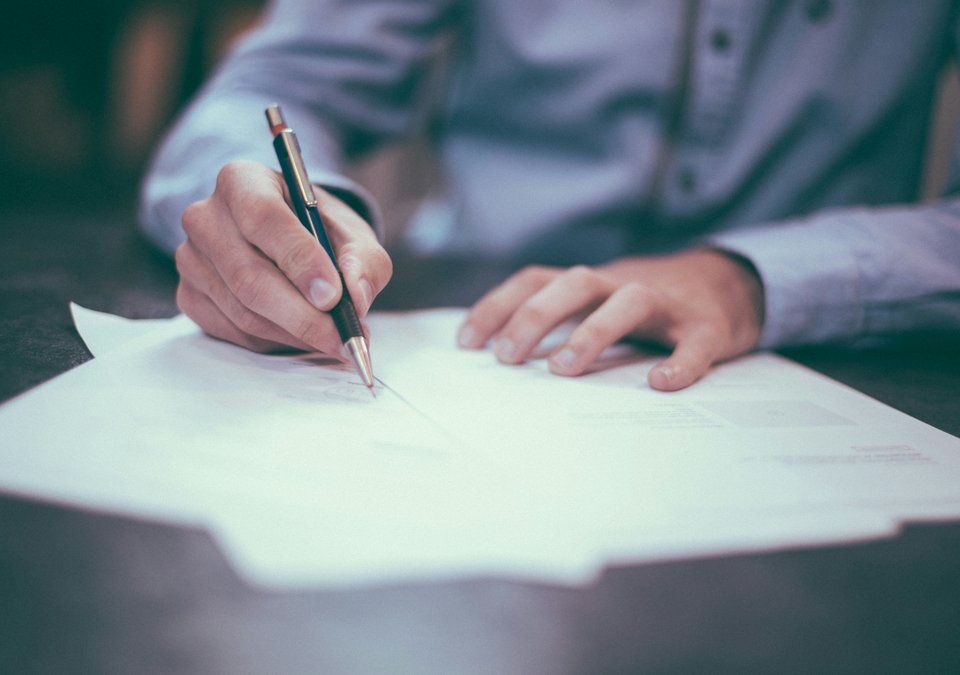 a person getting their property deeds in the uk